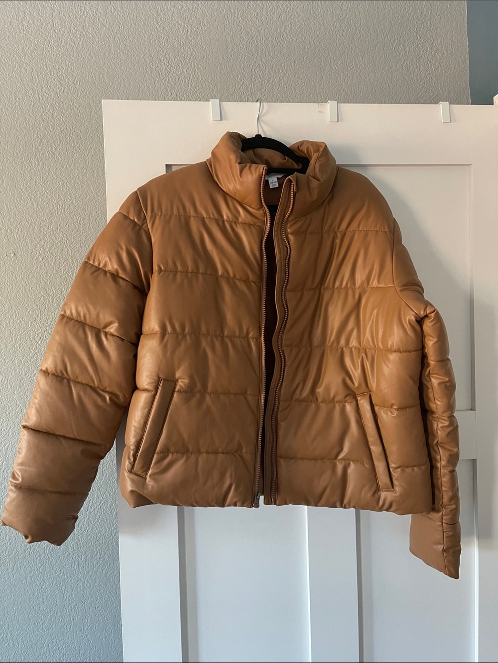 Time and Tru Tan Puffer Jacket